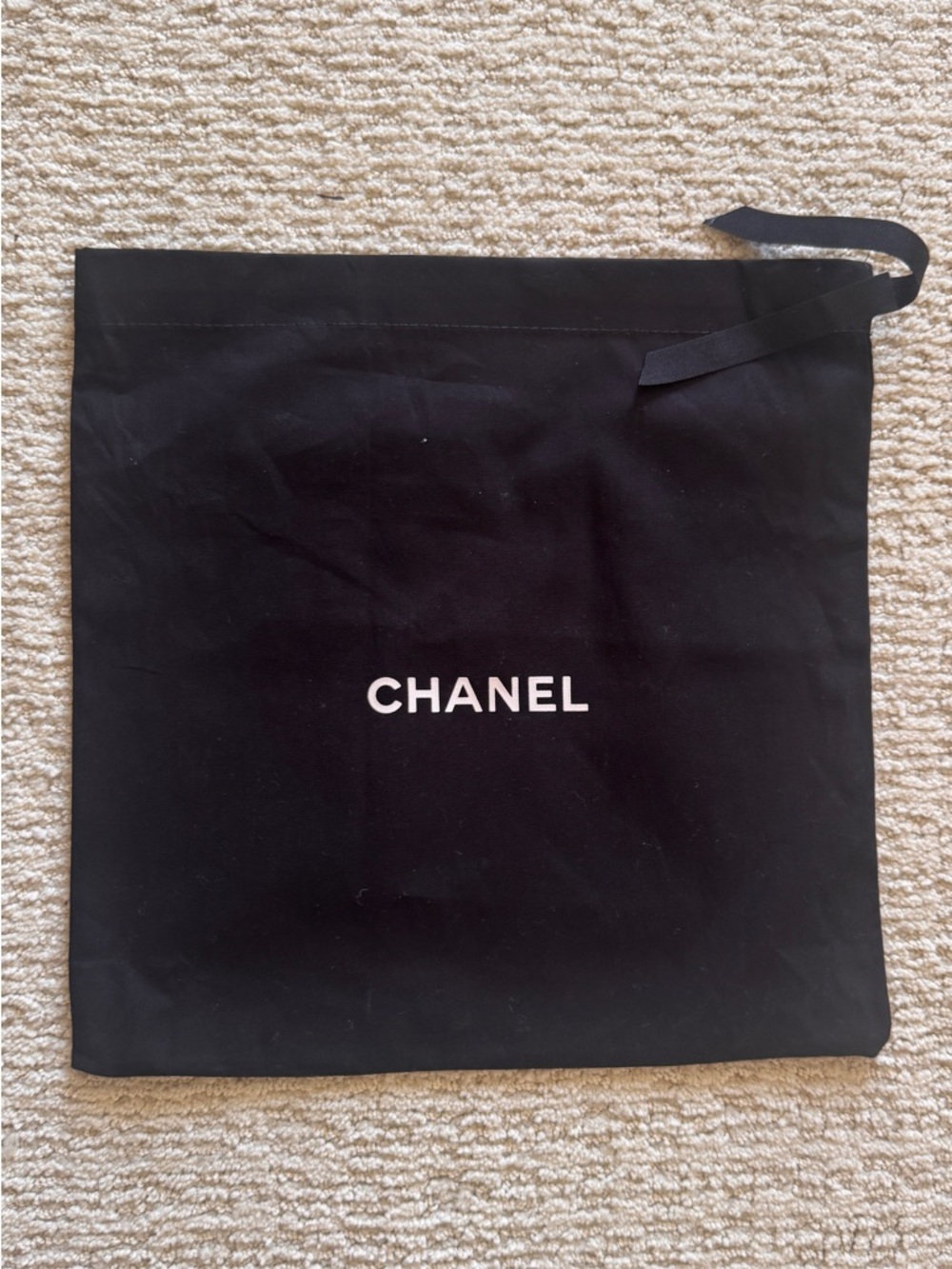 Authentic 💯CHANEL Black and White dust bags from Chanel classic small caviar